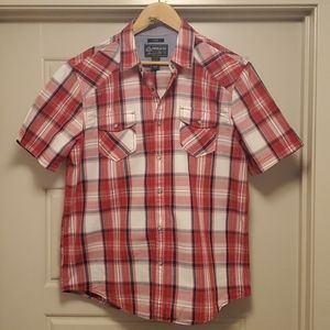 Short sleeve American Rag snap button shirt